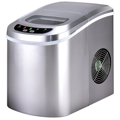 Newair 26 Lbs. Countertop Ice Maker, Portable And Lightweight, Intuitive  Control, Large Or Small Ice Size In Metallic Silver : Target