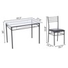 Bellville 4 - Person Four Leg Dining Set - 3 of 4