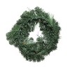 Transpac Artificial 24 in. Silver Christmas Deep Celebration Wreath - 3 of 4