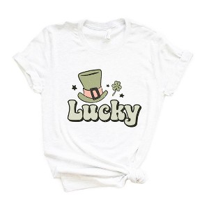 Simply Sage Market Women's Lucky Hat Short Sleeve Graphic Tee - 1 of 4