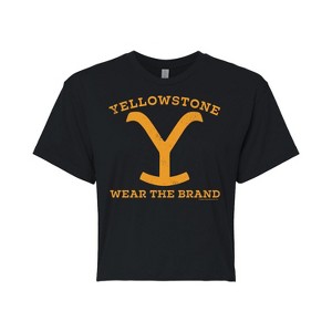 Women's - Yellowstone - Wear The Brand Y Cropped Graphic T-Shirt - 1 of 4