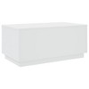 vidaXL Coffee Table White Engineered wood 35.4 x 19.7 x 15.7 in Lights - 3 of 4