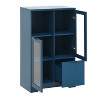 Maliang Open Storage Cabinet with Glass Doors and Drawer - 2 of 4