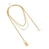 SOHI Women's California Gold The Interlock Charm Multi-Layer Necklace - 2 of 4