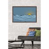 Trends International LINE AND BRUSH - Landscape Line Sunset Framed Wall Poster Prints - 2 of 4