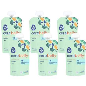Cerebelly Organic Baby Puree Broccoli Pear - Case of 6/4 oz