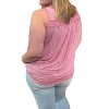 Women's Criss Cross Sleeveless Top - POL - 2 of 3