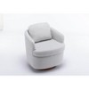 NicBex 18" Luxury 360° Swivel Accent Chairs with Boucle/Linen Upholstery,Modern Sofa Chair with Pillow Back&6" Thickness Cushion,250lbs Max - 4 of 4