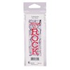 Dicksons Jesus is My Rock, Red/Grey 5.8 x 2.63 Inch Paper Bookmark; Pack of 12 - 3 of 3