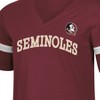 NCAA Florida State Seminoles Women's Mesh Trim V-Neck T-Shirt - 3 of 3