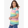Woman Within Plus Size Notch-Neck Pocket Tee - 4 of 4