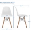 Yaheetech Modern Dining Chairs with Natural Beech Wood Set of 4 - 4 of 4