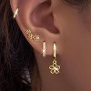 Small Gold Huggie Hoop Earrings Set for Women Men Hypoallergenic 14K Plated Stack Cartilage Earrings, Multiple Piercing - 2 of 4
