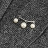Unique Bargains Metal Decorative Brooch Clip Clasp Pin for Women Sweaters Dress 5 Pcs - 4 of 4