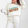 The Life Of A Mother Puff/Glitter - Womens Lightweight Garment Dyed Sweatshirt - 3 of 3