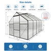 VYNXARIA 6*10 FT Polycarbonate Greenhouse Raised Base and Anchor Aluminum Heavy Duty Walk-in Greenhouses for Outdoor Backyard in All Season - 4 of 4