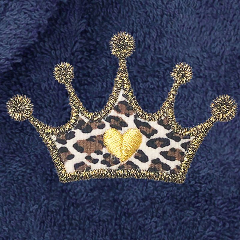 Terry Bathrobe with Cheetah Crown Embroidery - Linum Home Textiles, 3 of 7