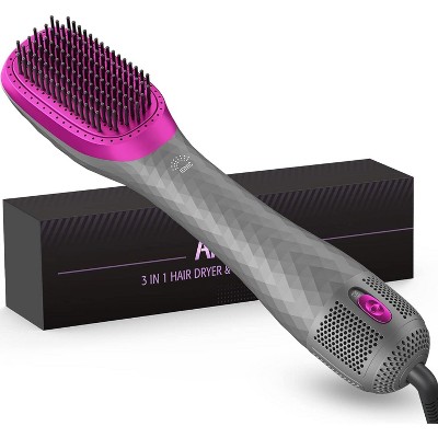 Hachikiko Professional 3-in-1 One-Step Hair Dryer Brush 1200W - Ceramic Tourmaline, 3 Heat/2 Speed Settings,100-125V