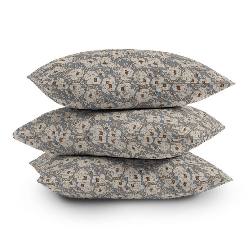 Holli Zollinger Indra Poppy Outdoor Throw Pillow Denim Gray - Deny Designs, 4 of 5