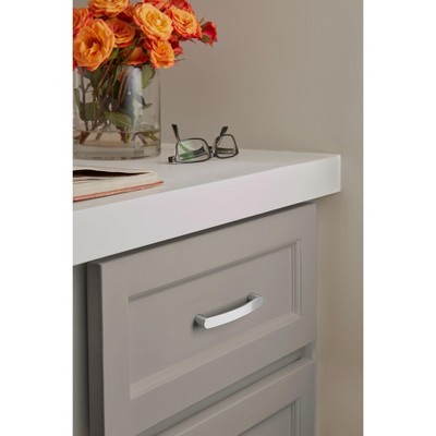 Polished Chrome 3-3/4 inch Modern Cabinet Drawer Pull