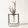 Hanging Glass Jar Vase with Metal Stand (Set of 2) - 4 of 4