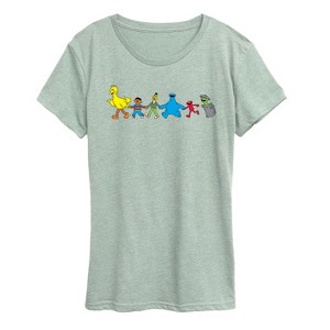 Women's - Sesame Street - SS Group Short Sleeve Graphic T-Shirt - 1 of 2