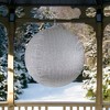 Northlight Inflatable Tinsel Commercial Christmas Ball Ornament Outdoor Decoration - 27.5" - Silver - 2 of 3