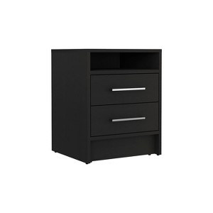 NicBex 14.7 inch Wide Nightstand with 2 Drawers,Side Table with Large Storage Space and White Handle,Bedside Table for Bedroom,Living Room - 1 of 4