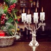 Costway Reindeer Candle Holder for Tealight Aluminum Christmas Ornament for 4 Candles - 2 of 4