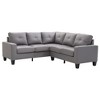 L-Shaped Sectional Sofas Sectional Couch with Hardwood Frame, Long-Lasting Cushions, Ideal for Apartments & RV Homes - 2 of 4