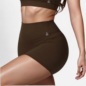 Anna-Kaci Active Women's High Waist Biker Shorts with Seamless Waistband and Compression Fit - 1 of 4