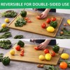 30 Inch Extra Large Bamboo Cutting Board with Juice Groove and Handle Oversized Stove Top Cover and Serving Platter - 3 of 4