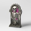 26" Light and Sound Rewind Skeleton Tombstone Halloween Decorative Prop - Hyde and EEK! Boutique™: Haunted Cemetery Decor - 3 of 3
