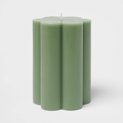 Green Scallop Figural Candle - Room Essentials™