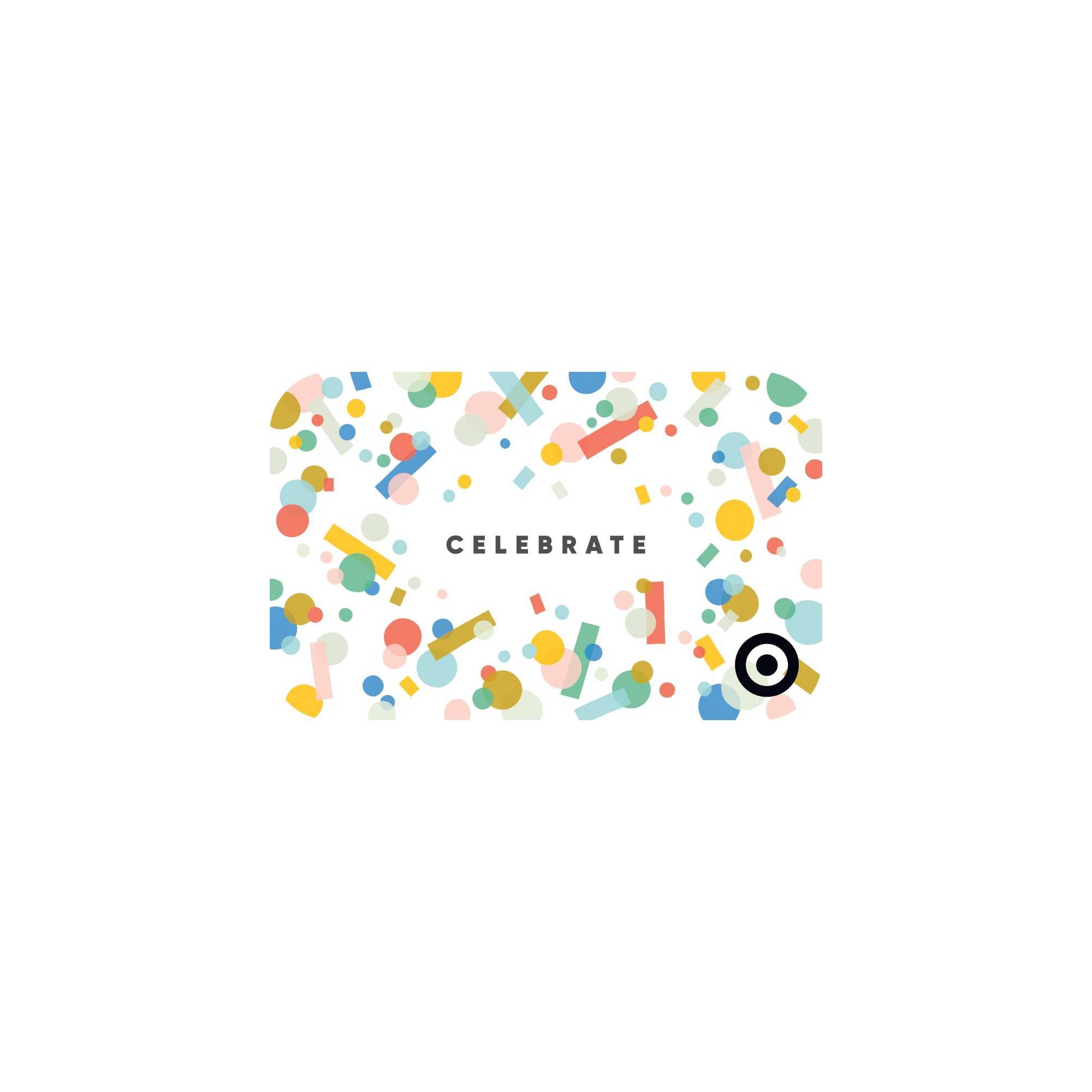 Celebrate Confetti Target GiftCard $100