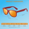 Attop Classic retro polarized red and orange sunglasses suitable for fishing, driving and hiking - 2 of 4
