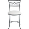 19" Dutton Metal Vanity Stool Chrome - Hillsdale Furniture - 4 of 4