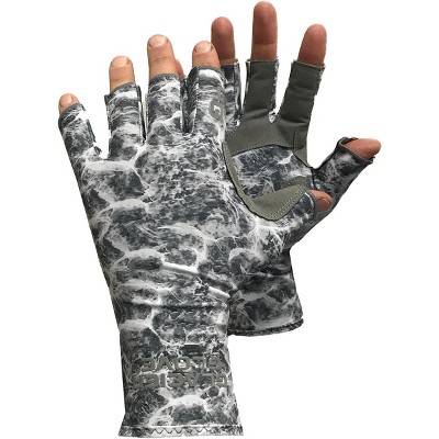 Glacier Islamorada Sun Glove, XL, Gray Camo