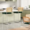 FURNIinspire Dining Chair, Counter Height Bar Stools Set of 2, Bar Chairs and Stools, Armless, Ideal for Kitchen Islands, Green, 18.9"*17.7"*39.4" - 3 of 4