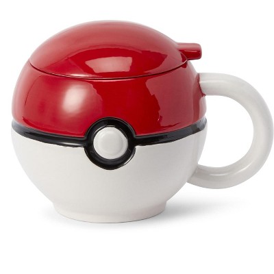 Just Funky Pokemon Pokeball Mug with Lid