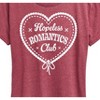 Women's - Instant Message - Hopeless Romantics Club Short Sleeve Graphic T-Shirt - 2 of 4