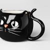 15.5 fl oz Halloween Stoneware Figural Cat Mug Black - Hyde and EEK! Boutique™ - 3 of 3