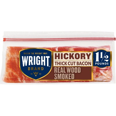 Wright Brand Naturally Smoked Hickory Bacon - 24oz