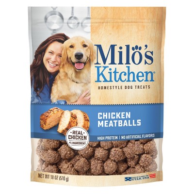 Milo's Chicken Meatballs Dog Treats - 18oz