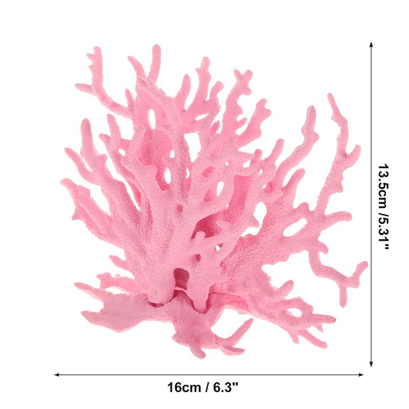 Unique Bargains Coral Reef Decor Mini Faux Coral Decor for Aquarium Decorations 6.3"x5.31", 4 of 7