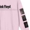 Pink Floyd Black & White Prisms Crew Neck Long Sleeve Cradle Pink Women's Sweatshirt - 3 of 3