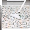 Ultra-Thin Floral Area Rug - Stain Resistant Non-Slip Large Carpet for Living Room, Dining Room Home Office - 3 of 4