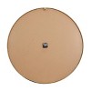Vintage Metal Wall Clock Black - Olivia & May: Silent, Oversized, Round for Living Room - 4 of 4