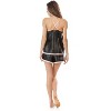 Ashford & Brooks Women's Satin Cami and Boxer Shorts Sleep Set - 3 of 4