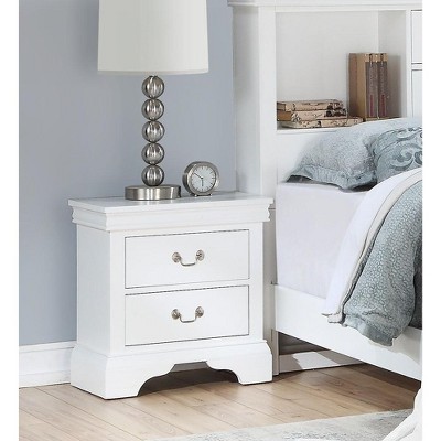 NicBex 15 inch Wide Nightstand with 2 Drawers,Modern Side Table with Hanging Pull,Bedside Table for Bedroom,Living Room